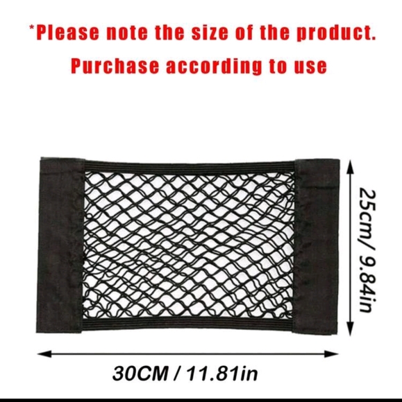 Car Back Rear Trunk Storage Net Seat Elastic String Net Magic storage net - Picture 8 of 9